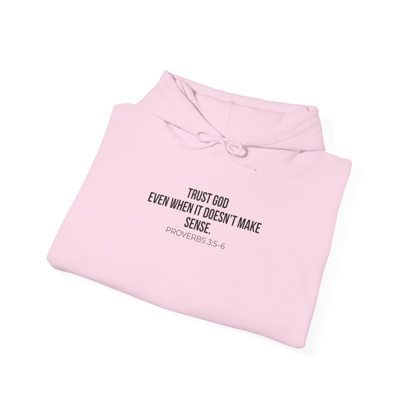 Trust God  Inspirational Sweatshirt, Faith-Based Apparel, Comfortable Unisex Hoodie