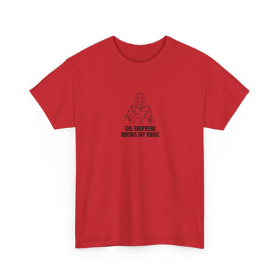 Shepherd Tee, Unisex Heavy Cotton Tee for Faith, Christian Gift, Religious Apparel, Bible Quotes, Everyday Wear