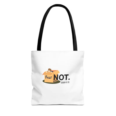 Fear Not Inspirational Tote Bag, Motivational Shopping Bag