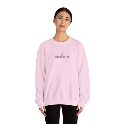 Unisex Peace Be With You  Cozy Crewneck Sweatshirt