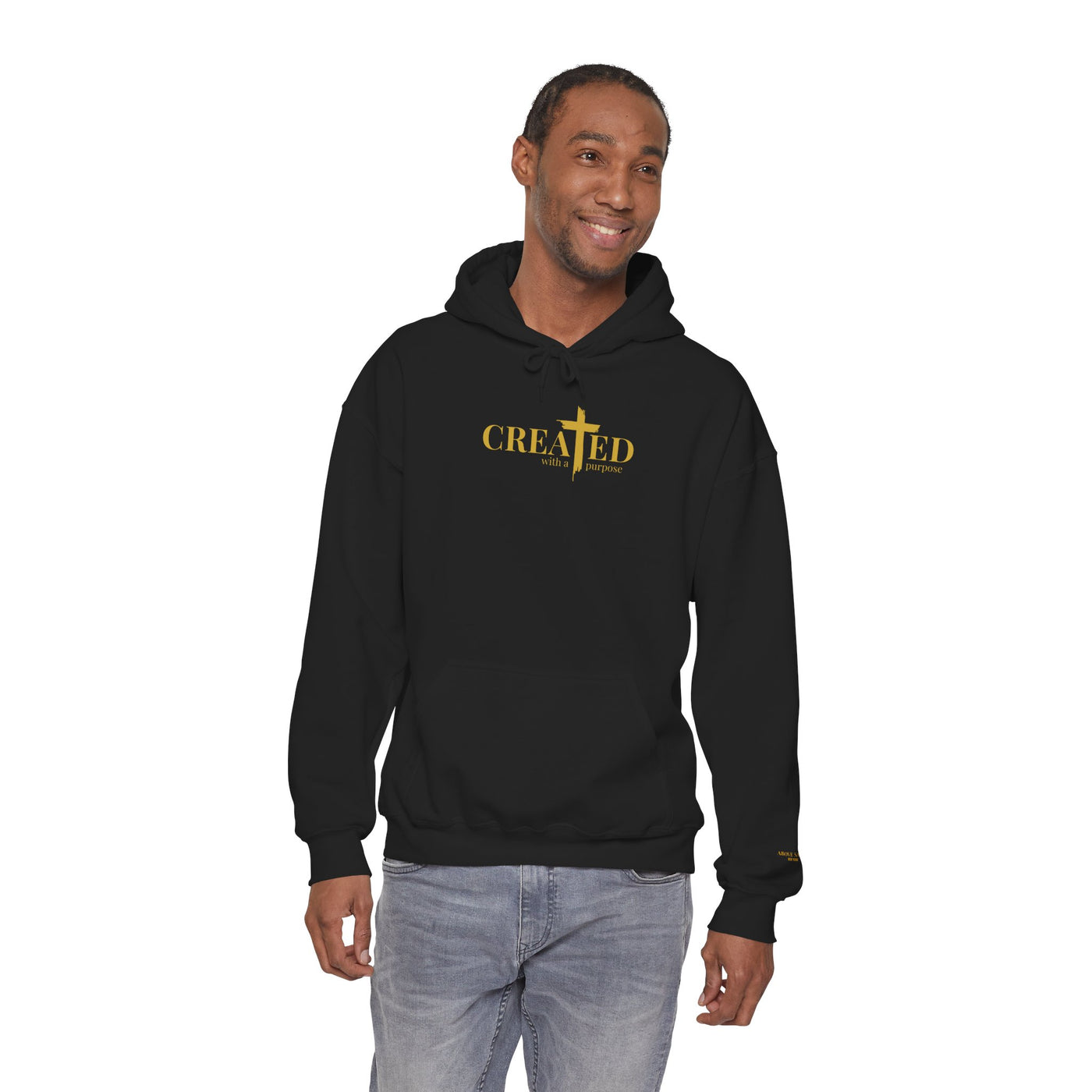 Created Faith Hooded Sweatshirt - Inspirational Unisex Hoodie