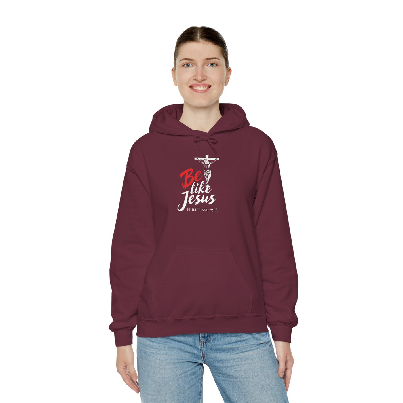 Faith-Inspired Hooded Sweatshirt - Be Like Jesus, Inspirational Apparel, Religious Hoodie