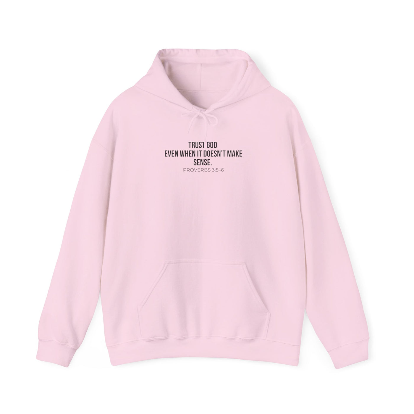 Trust God  Inspirational Sweatshirt, Faith-Based Apparel, Comfortable Unisex Hoodie