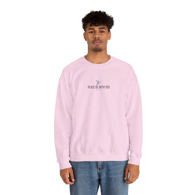 Unisex Peace Be With You  Cozy Crewneck Sweatshirt