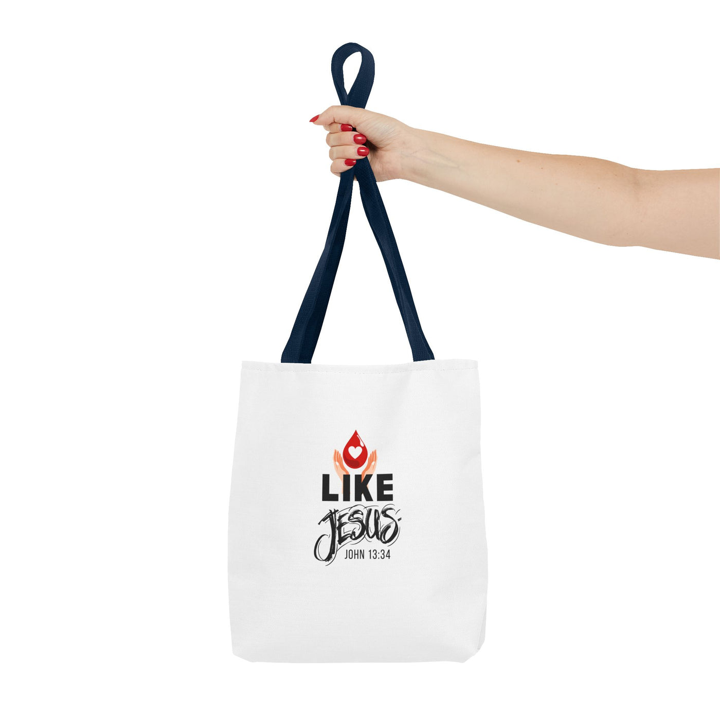 Inspirational Tote Bag - Love Like Jesus, Christian Gift, Bible Verse Bag, Everyday Use