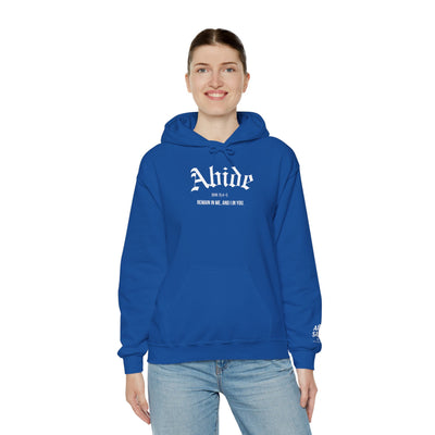Cozy Abide Hoodie for Faith & Inspiration, Unisex Sweatshirt for Everyday Wear