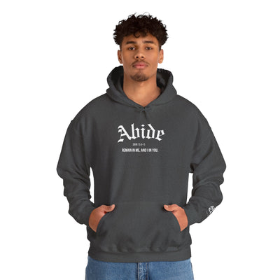 Cozy Abide Hoodie for Faith & Inspiration, Unisex Sweatshirt for Everyday Wear