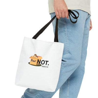 Fear Not Inspirational Tote Bag, Motivational Shopping Bag