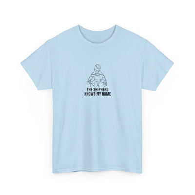 Shepherd Tee, Unisex Heavy Cotton Tee for Faith, Christian Gift, Religious Apparel, Bible Quotes, Everyday Wear