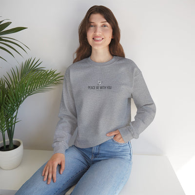 Unisex Peace Be With You  Cozy Crewneck Sweatshirt