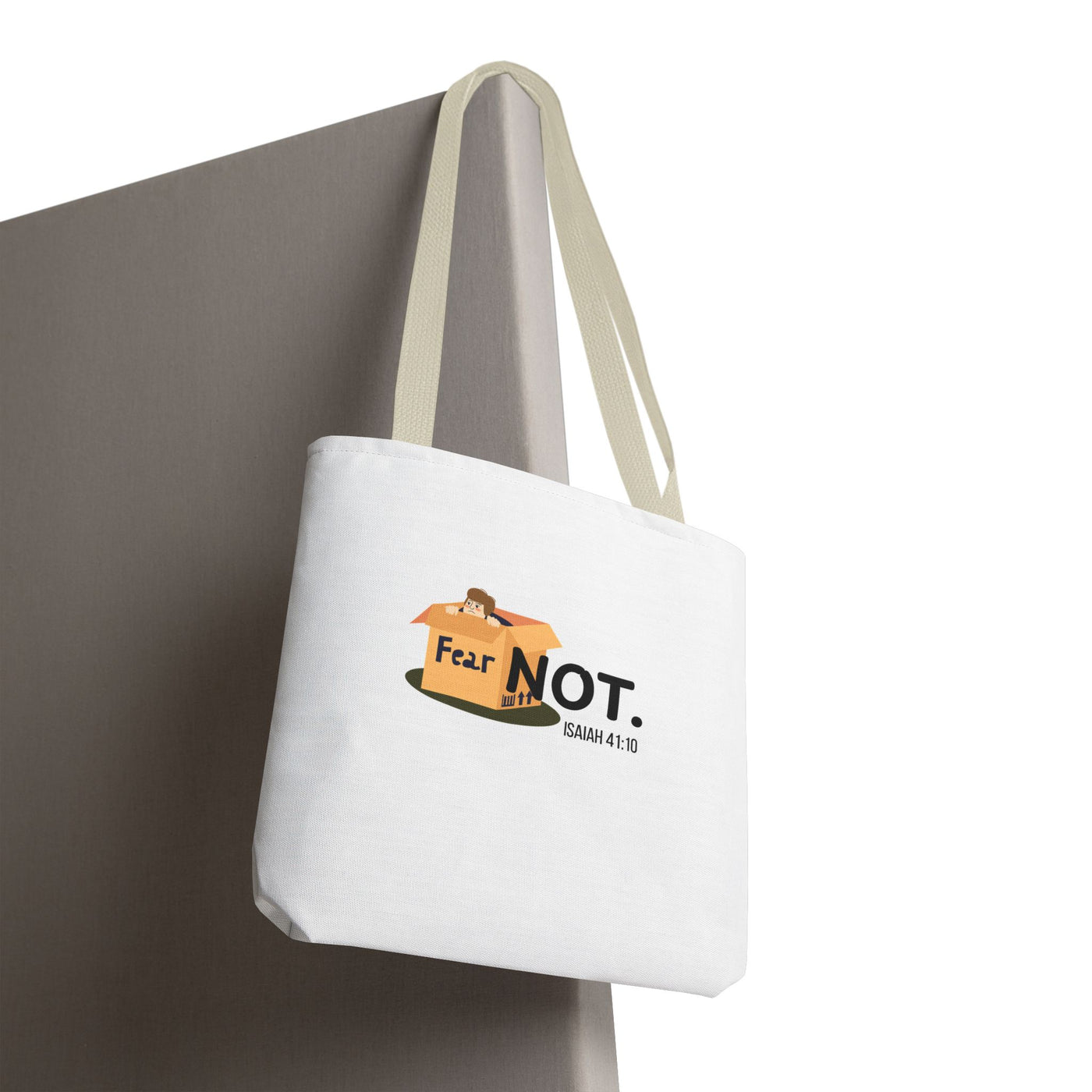 Fear Not Inspirational Tote Bag, Motivational Shopping Bag