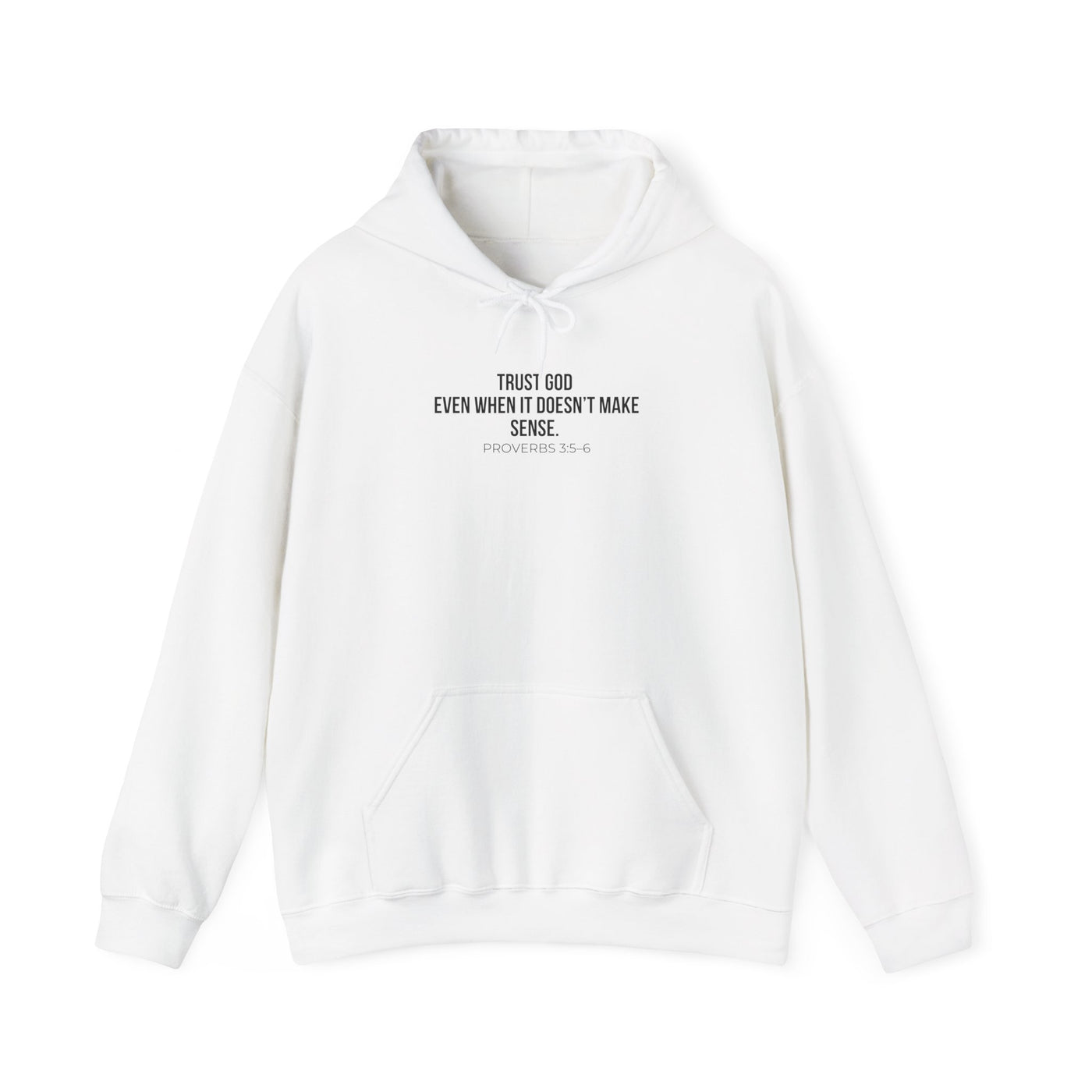 Trust God  Inspirational Sweatshirt, Faith-Based Apparel, Comfortable Unisex Hoodie