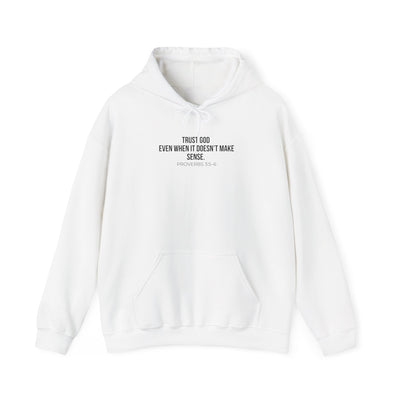 Trust God  Inspirational Sweatshirt, Faith-Based Apparel, Comfortable Unisex Hoodie