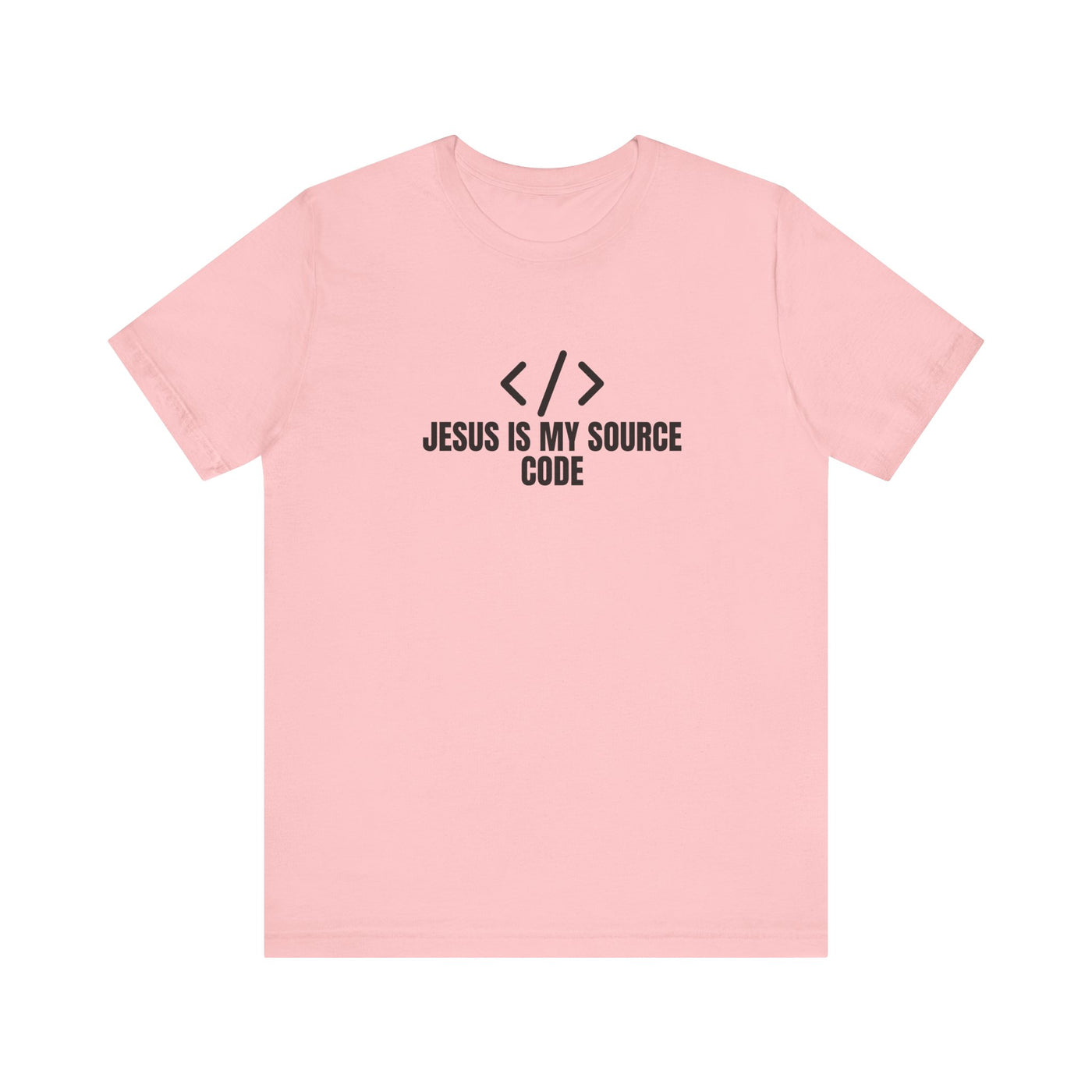 Faith-Inspired Tech Tee, Jesus Is My Source Code Shirt, Unisex