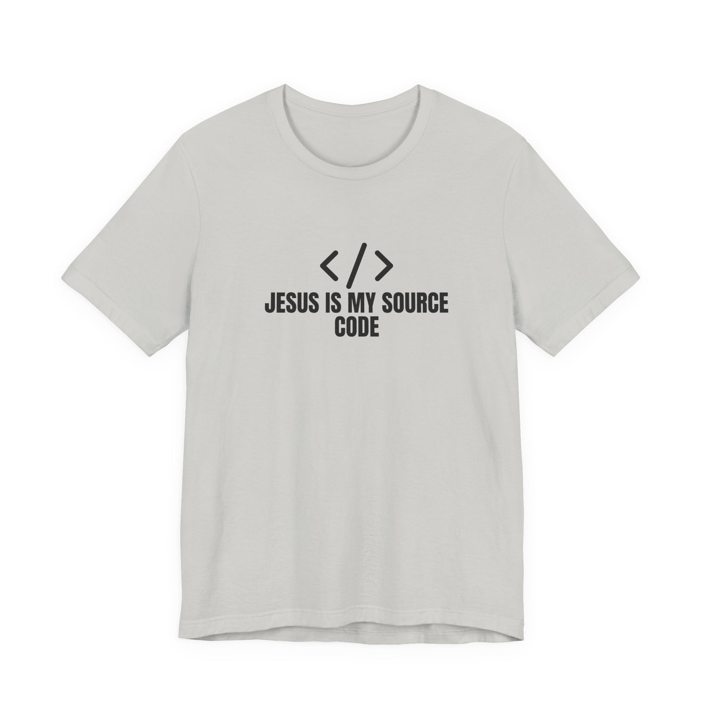 Faith-Inspired Tech Tee, Jesus Is My Source Code Shirt, Unisex
