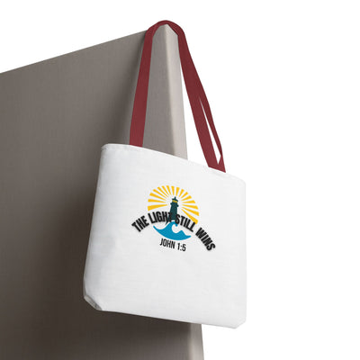 Light of Hope Tote Bag - Inspirational Messenger, Religious Tote, Everyday Carry-all