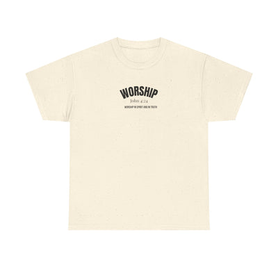 Worship Inspirational Unisex Tee, Faith-based T-Shirt, Religious Apparel