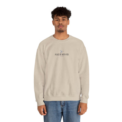 Unisex Peace Be With You  Cozy Crewneck Sweatshirt